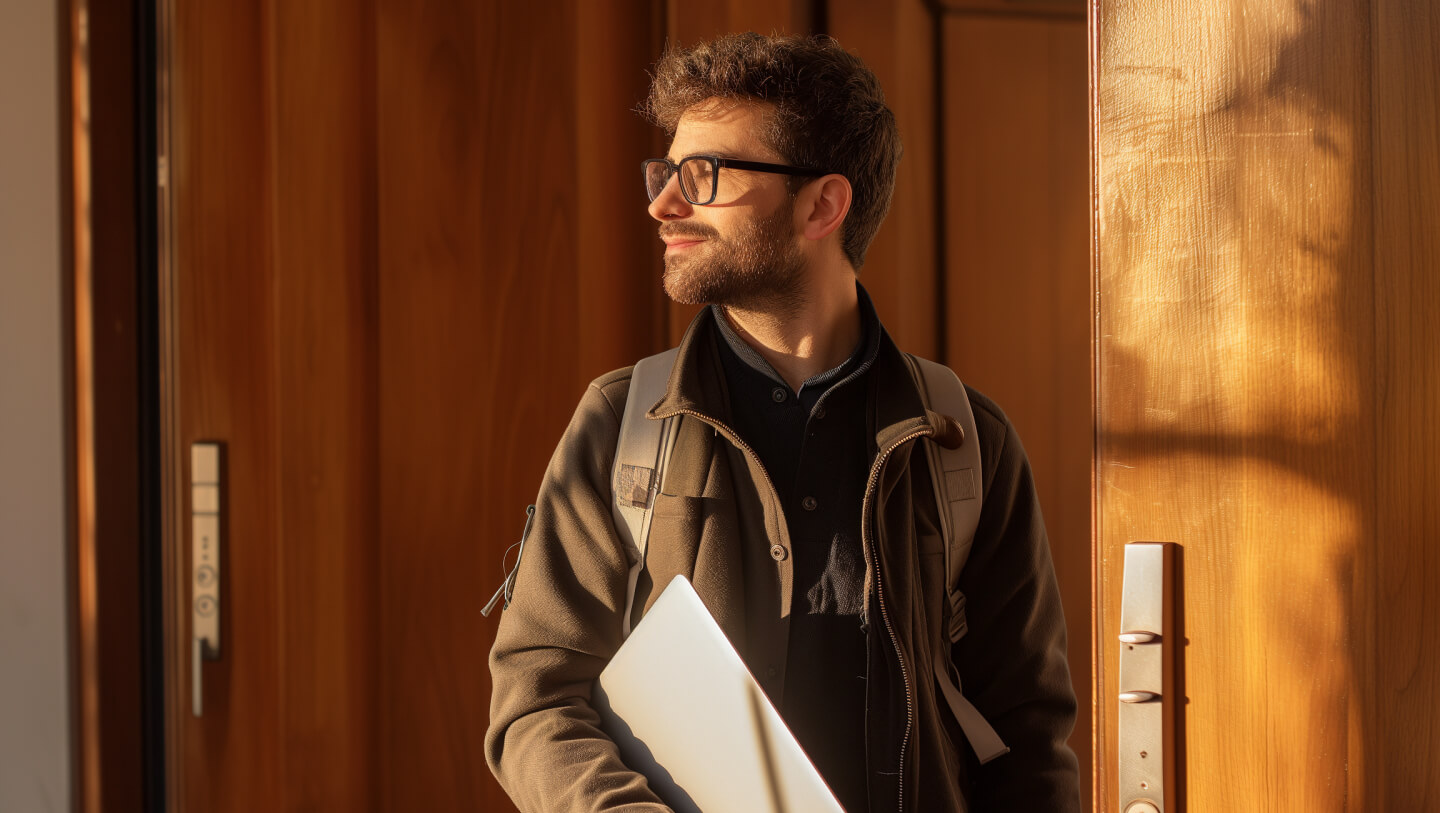 Frau sitzt am Tisch und prüft Rechnungen